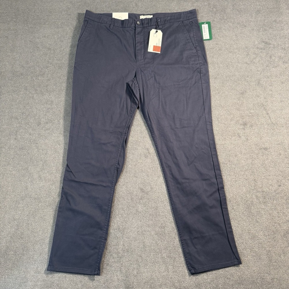 NWT Hawker Rye Chino Pants Men's Size 38x32 Athletic Medium Wash Navy Blue